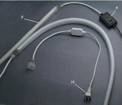 230v/120v/24v/12v Single color flexible led neon rope light/ led neon rope light/ neon