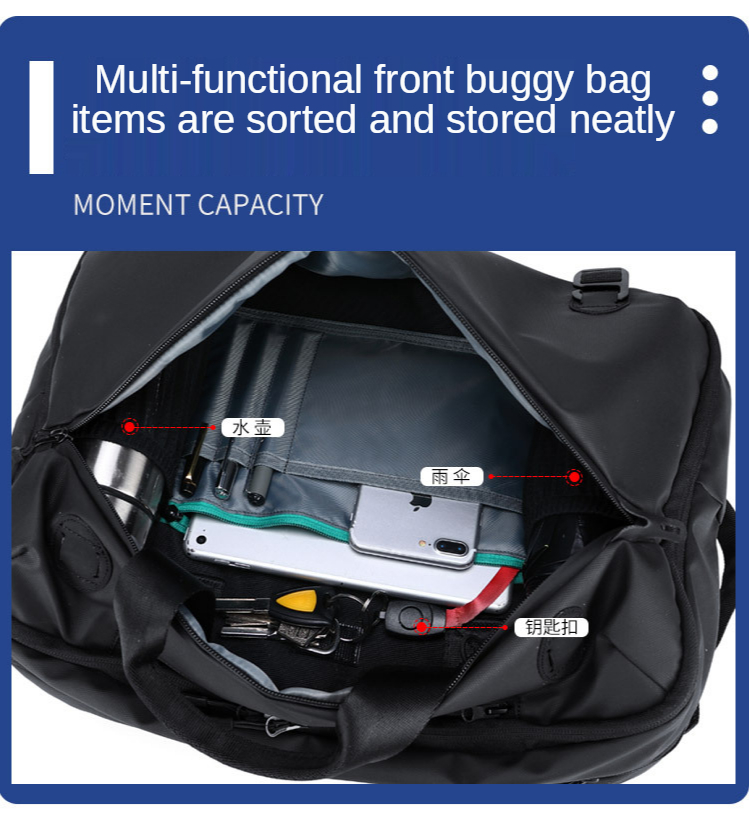 180 Degree Full Open Multi Function Men Business Backpack 35L