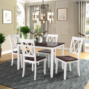 Buy cheap White 5 Piece Kitchen Table And Chairs Set  W29.52”Table product