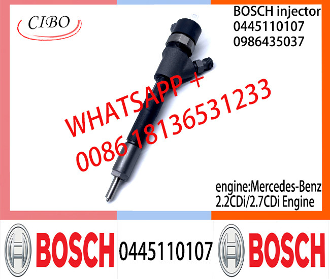 BOSCH Common Rail Injector 0445110107 0445110108 0445110106 0986435045 0986435012 0986435037 for Mercedes-Benz 2.2CDi