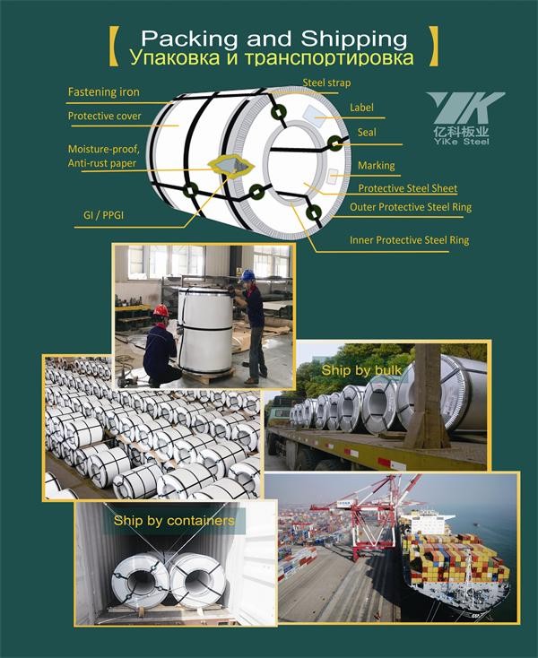 SPCC SPCD 0.61*1250mm Z180 cold rolled high strength steel plate/galvanized steel sheet/gi coils zero spangle from Shandong