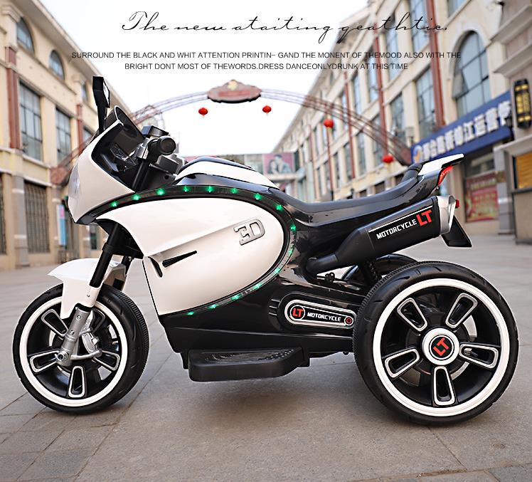 2-10 Years Age Unisex Children's Electric Ride On Motorcycle with Lighting and Music