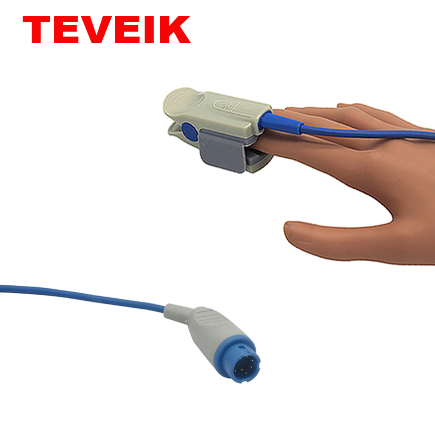 HP SPO2 Sensor Adult Finger Clip Reusable m1191bl spo2 sensor Factory Price