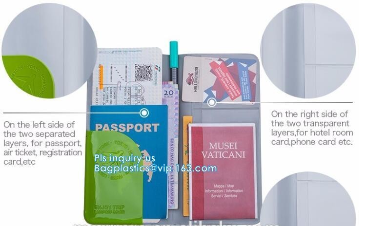 Promotional Customized color PVC travel Passport Cover, Ticket Holder Travel Plastic Pvc Passport Cover, Eco-friendly pv