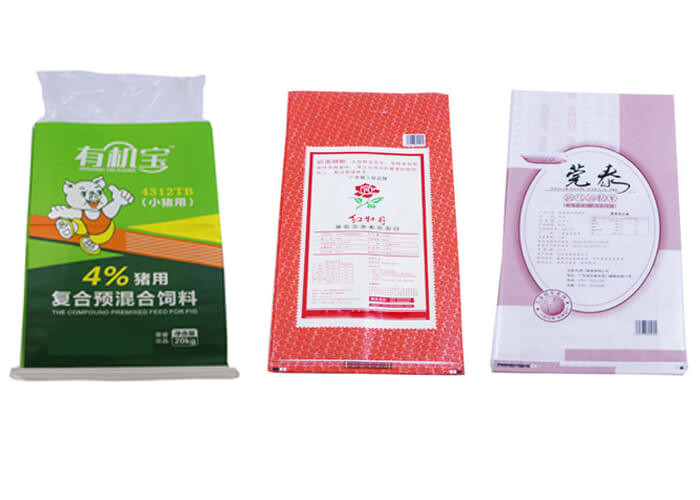 25LB 50lb Animal Feed Packaging Bags Polypropylene Woven Sacks For Dog Food