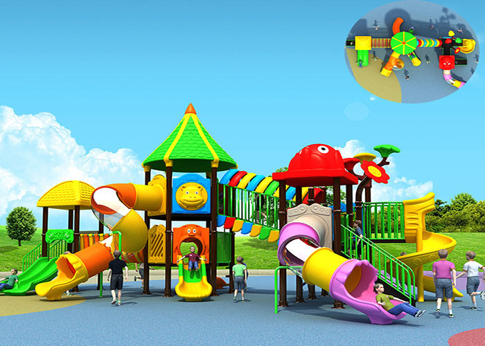 Themed Commercial Outdoor Play Equipment Staticless Skidless ODM Available