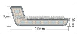 Auto Natural White Led Daytime Running Lights 320 Lumen 8PCS 5050 SMD