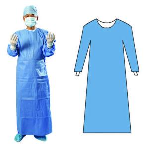 Buy cheap Doctor Disposable Hospital Theatre Gowns / Non Woven Surgical Gown Customized Size product