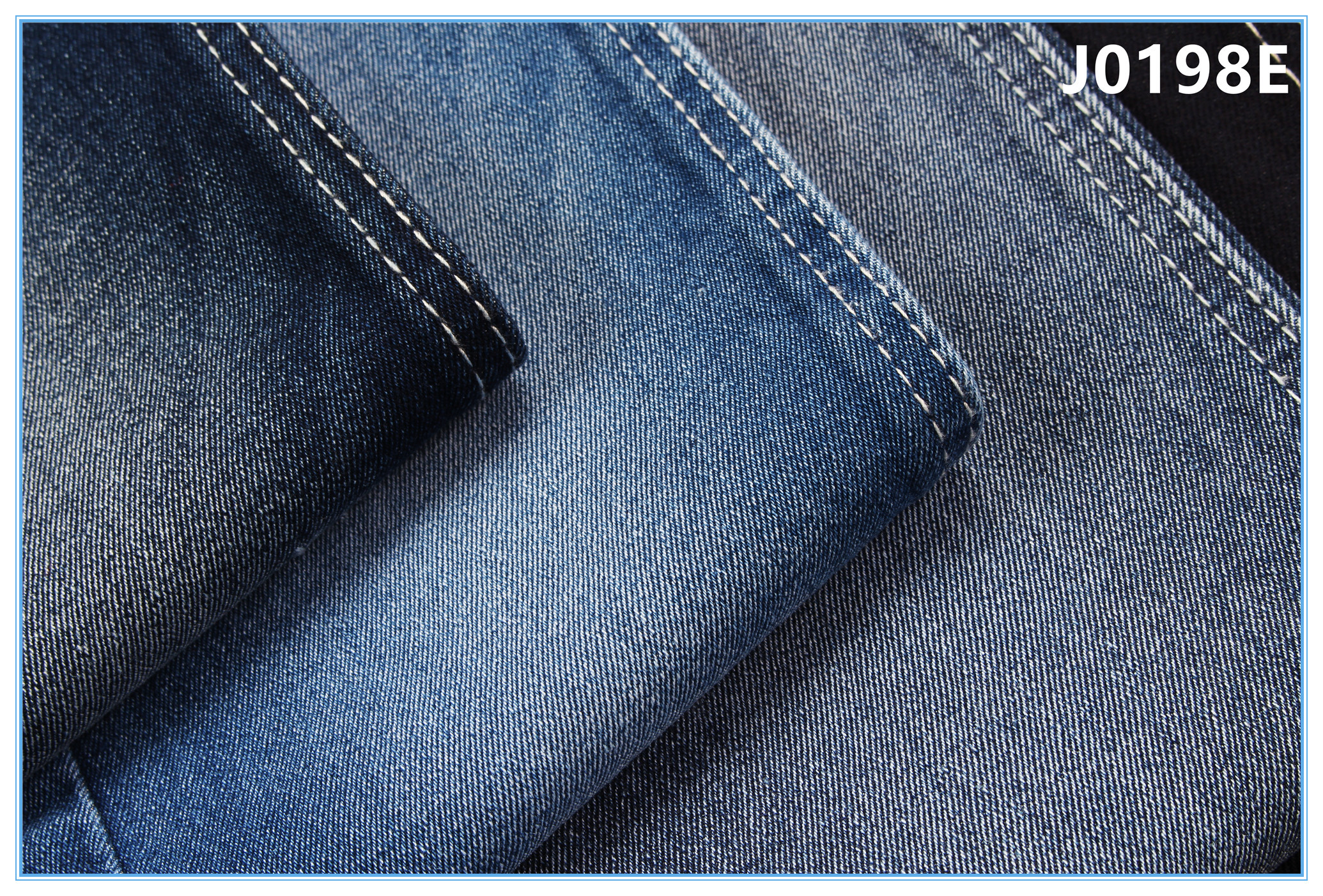 11oz Super Dark Blue Denim Jeans Fabric For Apparel