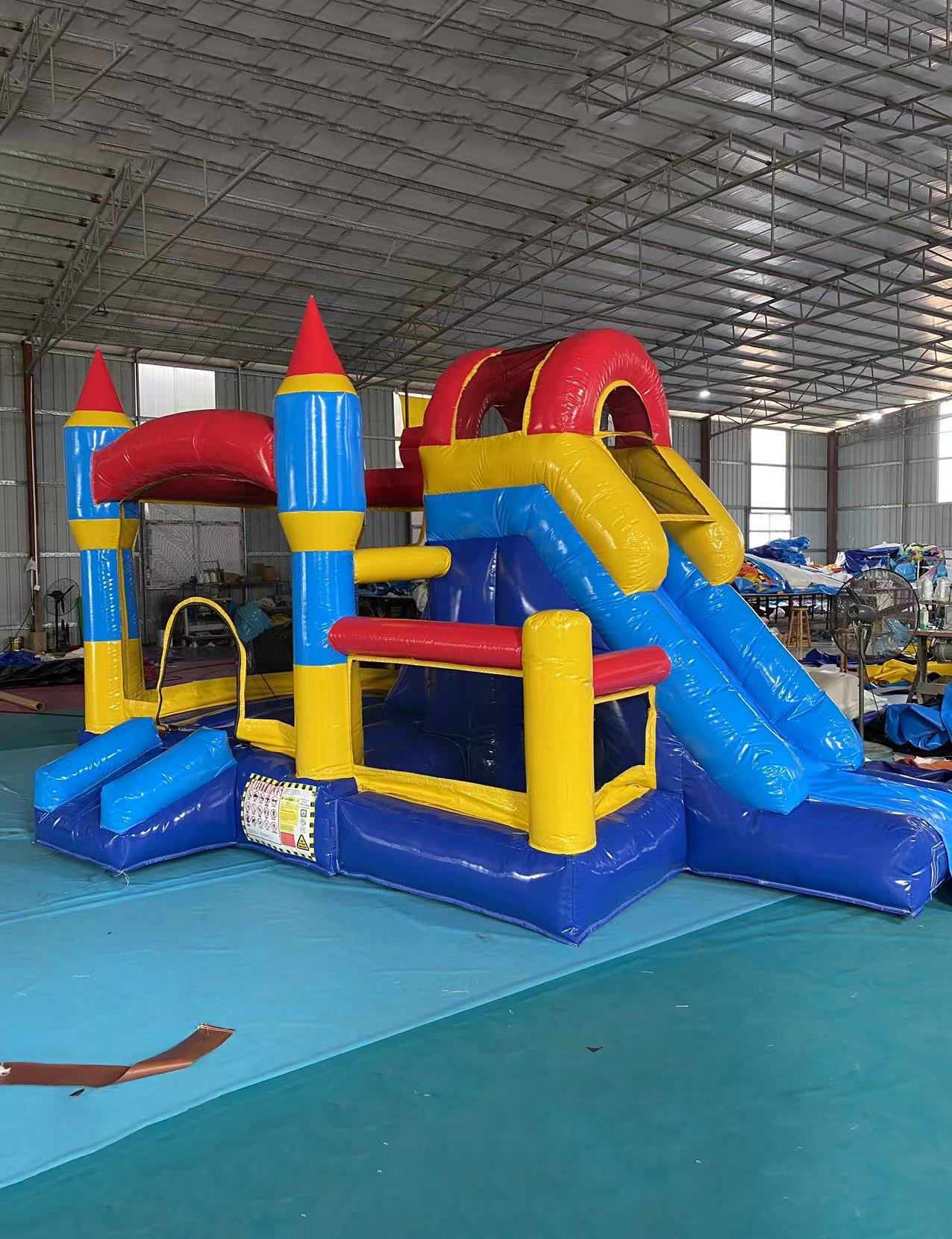 Custom Jumping Bounce House Inflatable White Bouncy Castle For Kids