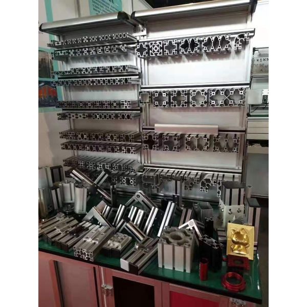 Silver T - Slot Industrial Aluminum Profile Framing System 5 10 12mm Core Hole