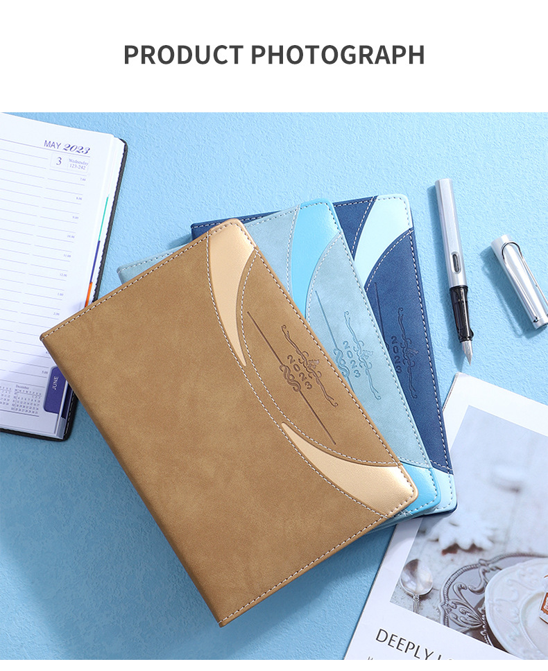 100 Sheets Inner Pages A5 Diary Leather Journal Hardcover Planner Printed Notebook