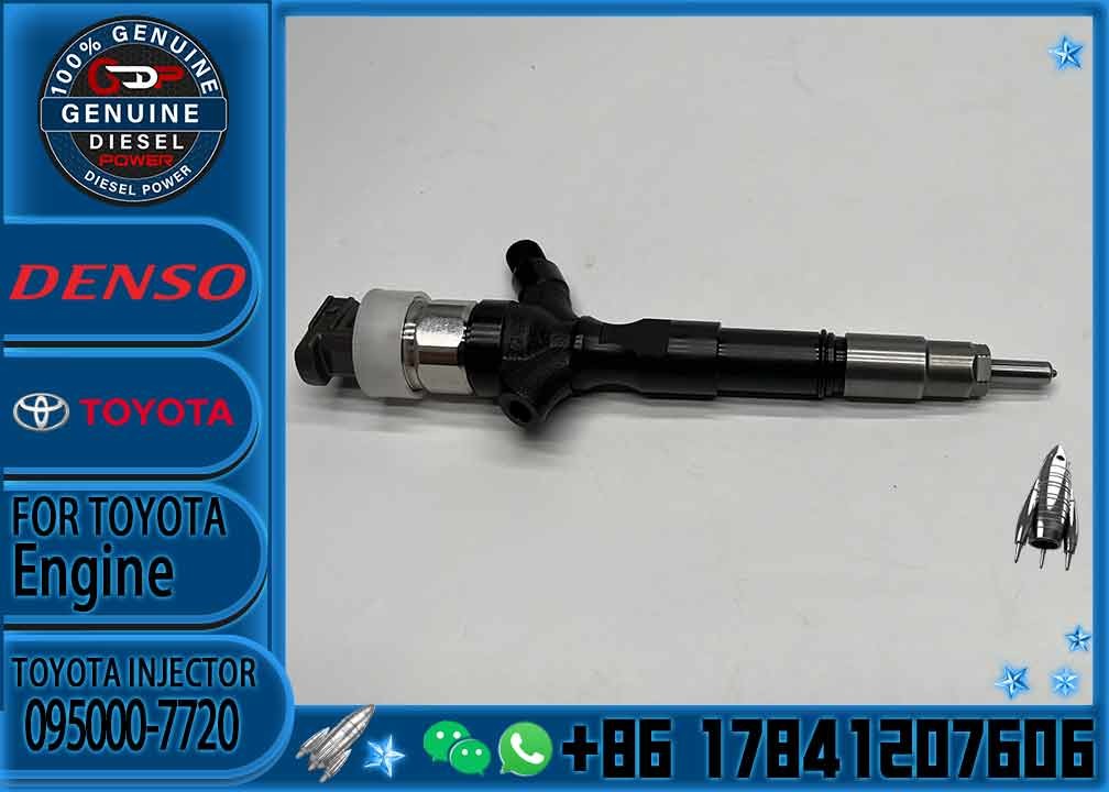 High Performance Diesel Injector 23670-30320 Common Rail Injetor 095000-7720 for TOYOTA HIACE