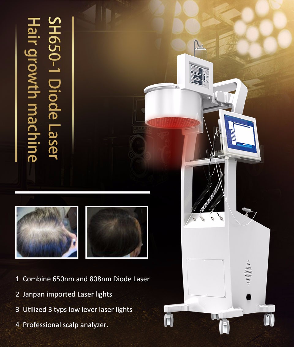 LED Laser Hair Growth Machine Vertical Photodynamic Regrowth Treatment Helmet