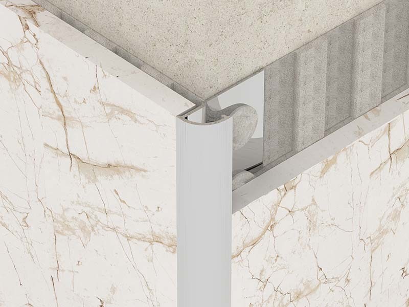 Brushed 2.0mm Stainless Steel Tile Trim Strip For Round Custom