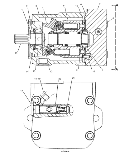 2668034 MOTOR GP-PISTON Parts scheme