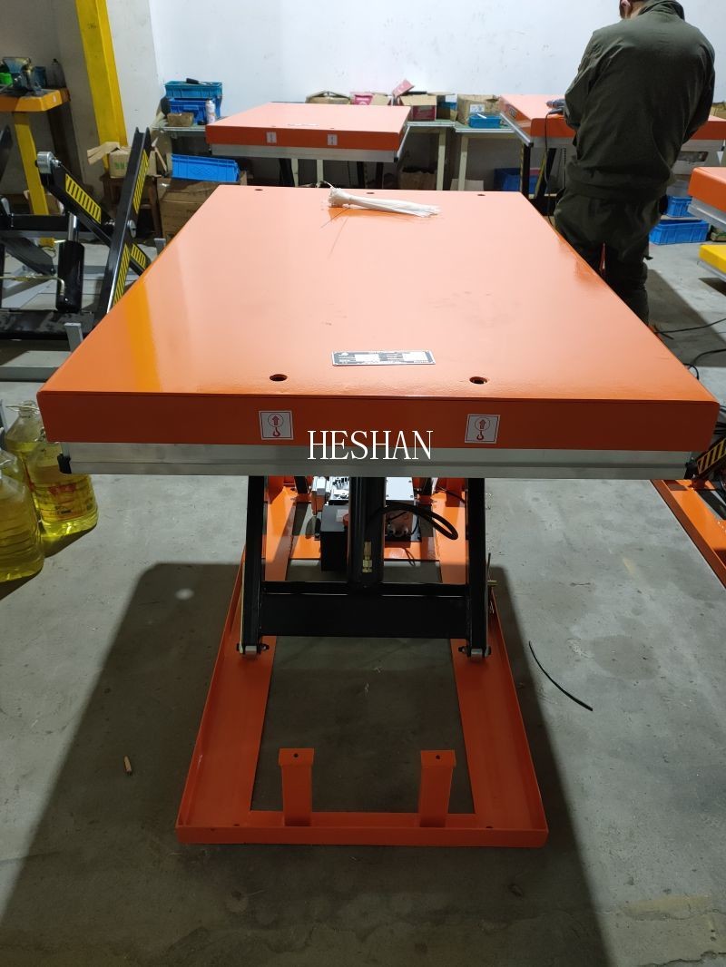 Custom 2 Ton Scissor Lift Table Warehouse Industrial Hydraulic Work Platform Lift
