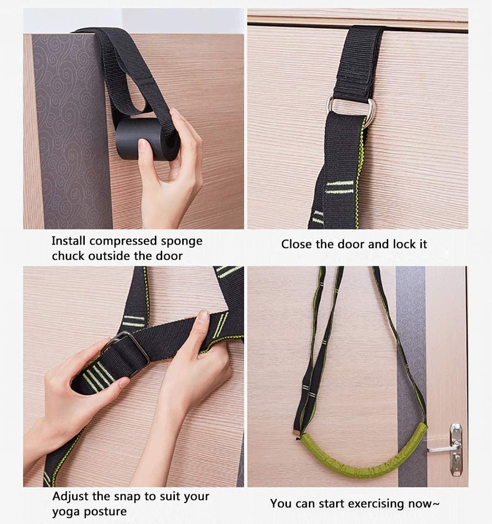 141 Inches Yoga Dance Elastic Stretching Strap Of Yoga Exercise Pulling Strap Resistance Band