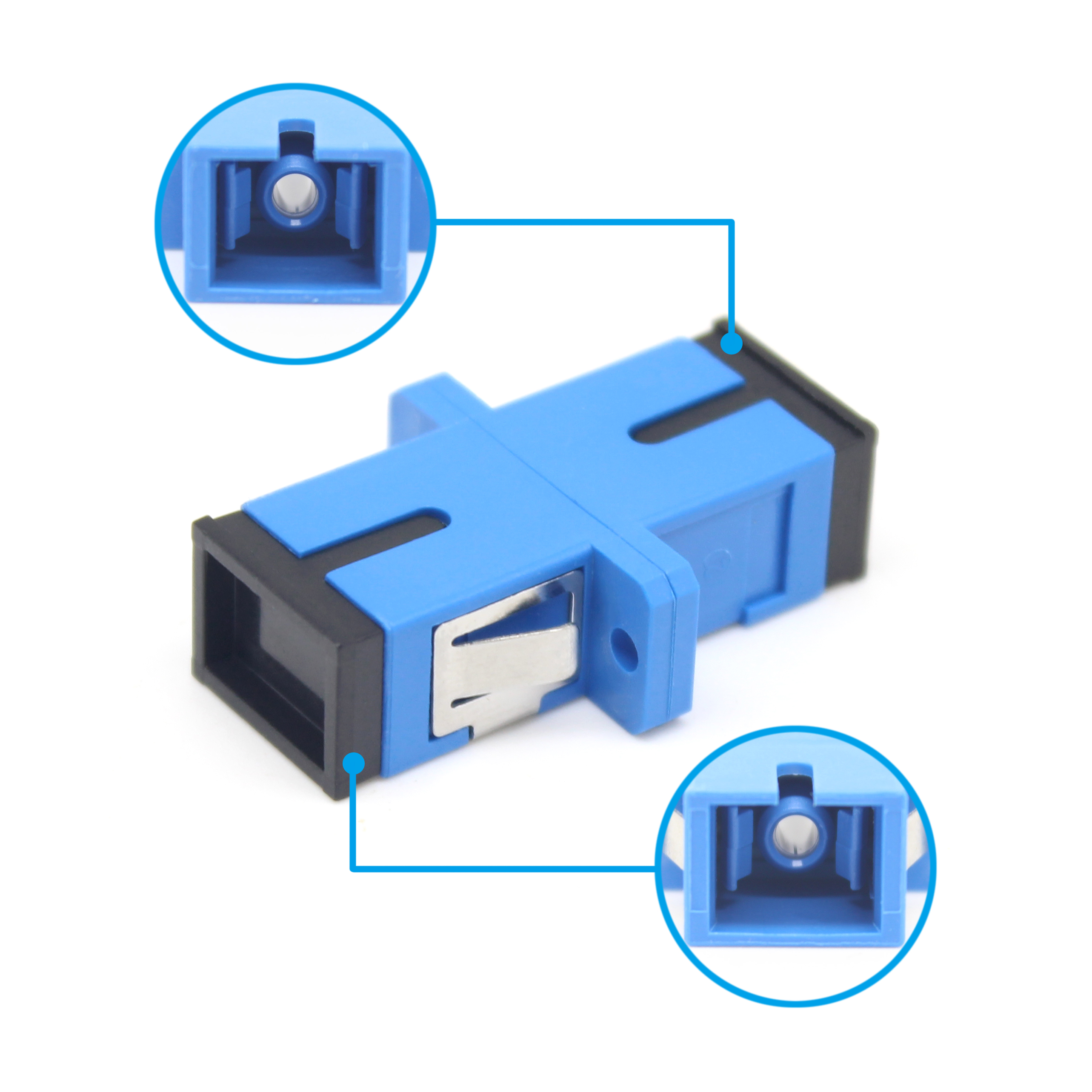 0.2dB Insertion Lose SC APC Single Mode Fiber Adapter for 3G Network Installation