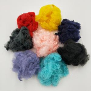 China Felt Fabric Raw Materials Regenerated Polyester Fiber , Polyester Staple Fibre PSF on sale