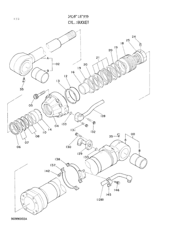 4203830 Bucket Boom Cylinder Service Repair Kit Fits HITACHI EX220