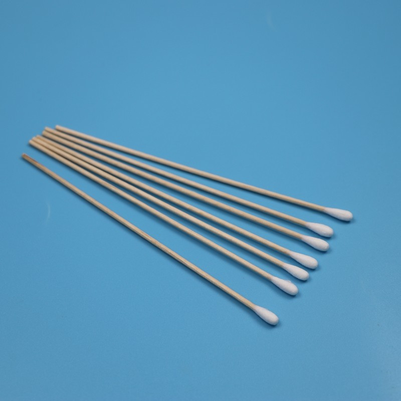 Disposable Wooden Stick Cotton Tip Oral Swab Sterile Specimen Collection Swab With Tube VTM Kit