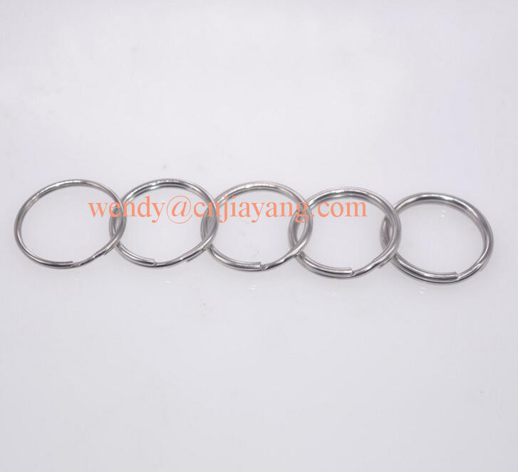 Vaiour types gold color and silver color metal split ring with chains link