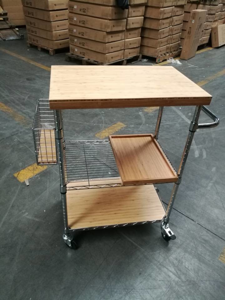 metal/ wood kitchen carts , Shelving, Carts & Racks | Wire Shelves Wire Shelving China