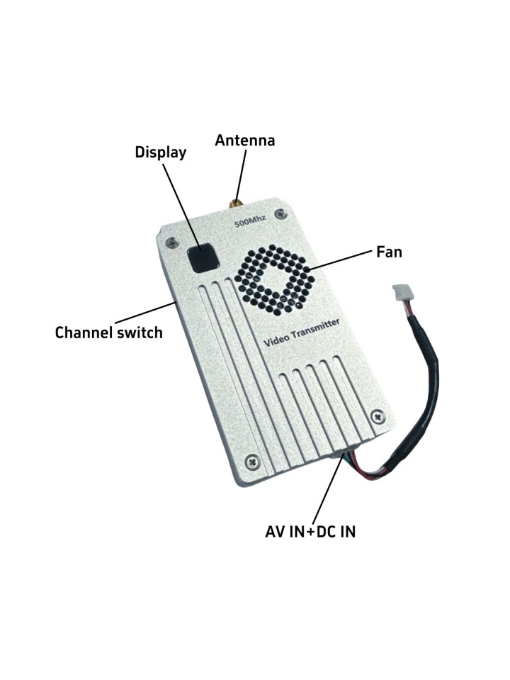 Lightweight 500Mhz Analog Video Transmitter VTX VRX For FPV Racing Drones