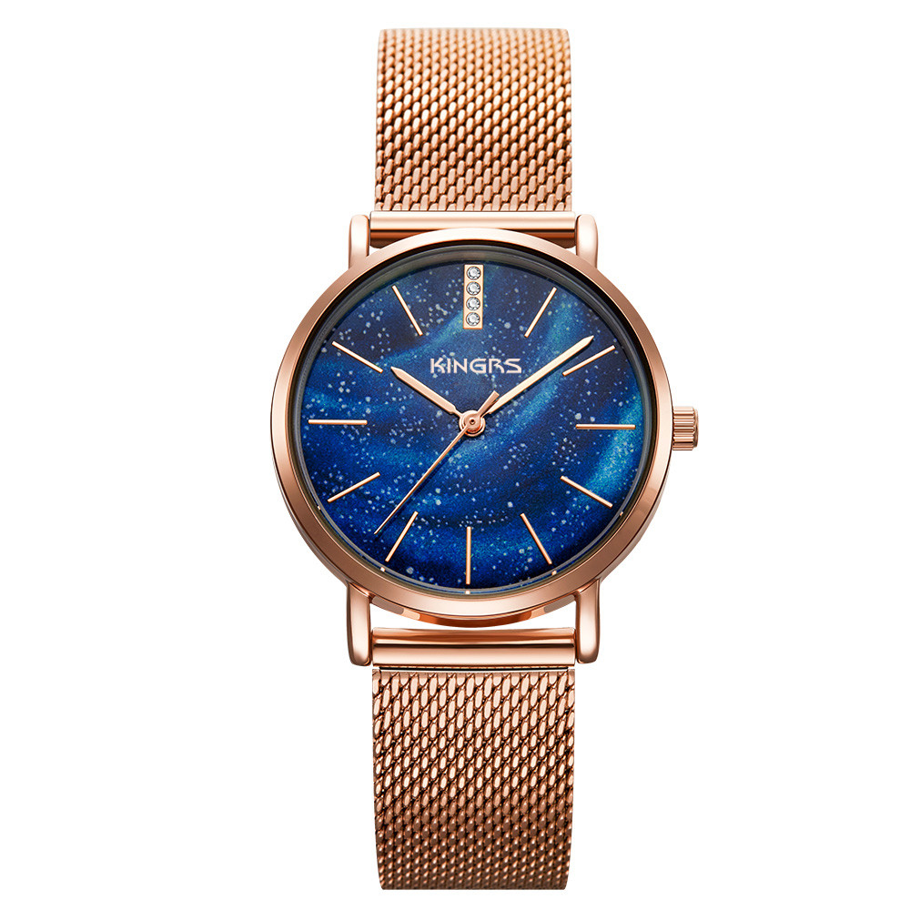 32mm Lady Fashion Watch Stainless Steel Milanese Band Wrist Watch for Women
