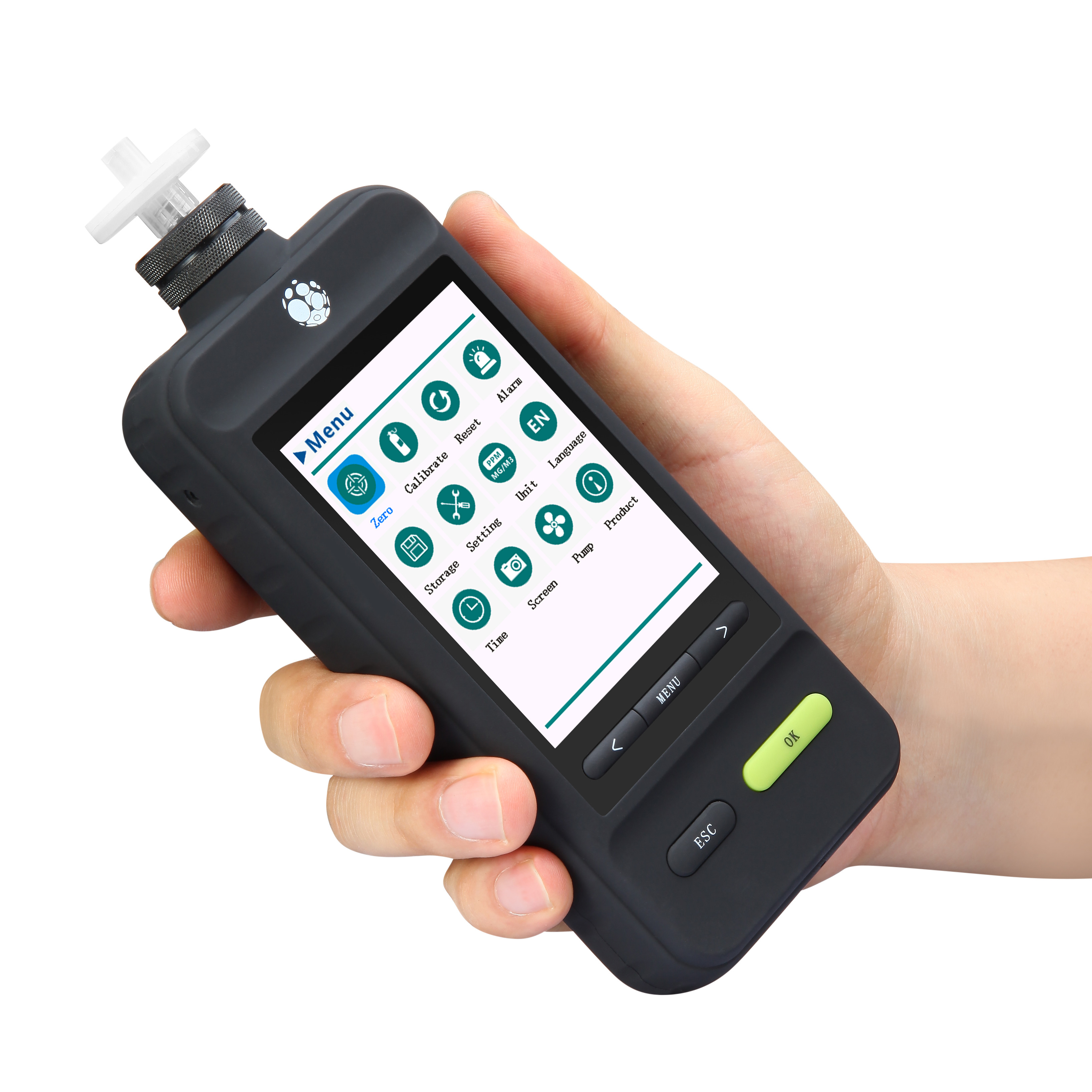 Black Color PID Gas Meter High Accuracy VOC/TVOC Gas Detector With Internal Pump