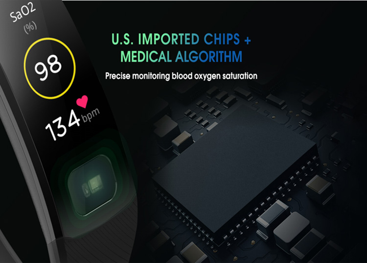 Color Display Blood Pressure Sleep Tracker Bracelet