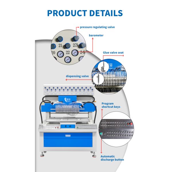 Automatic 24 Colors PVC Keychain Dispensing Machine Silicone Coaster Making Machine