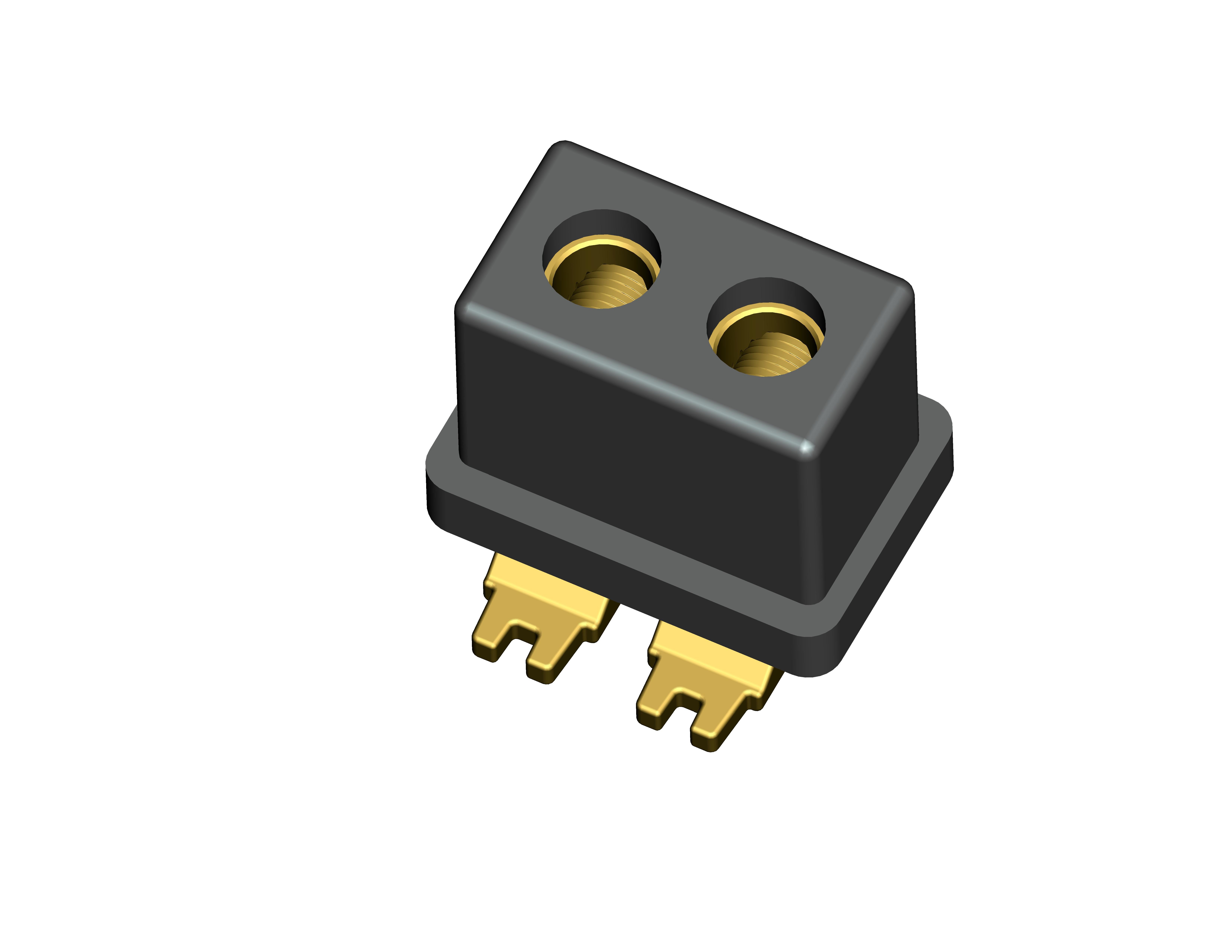 2 Position Barrier Type Terminal Block BT02-006B BT2-25A For Car Amplifier