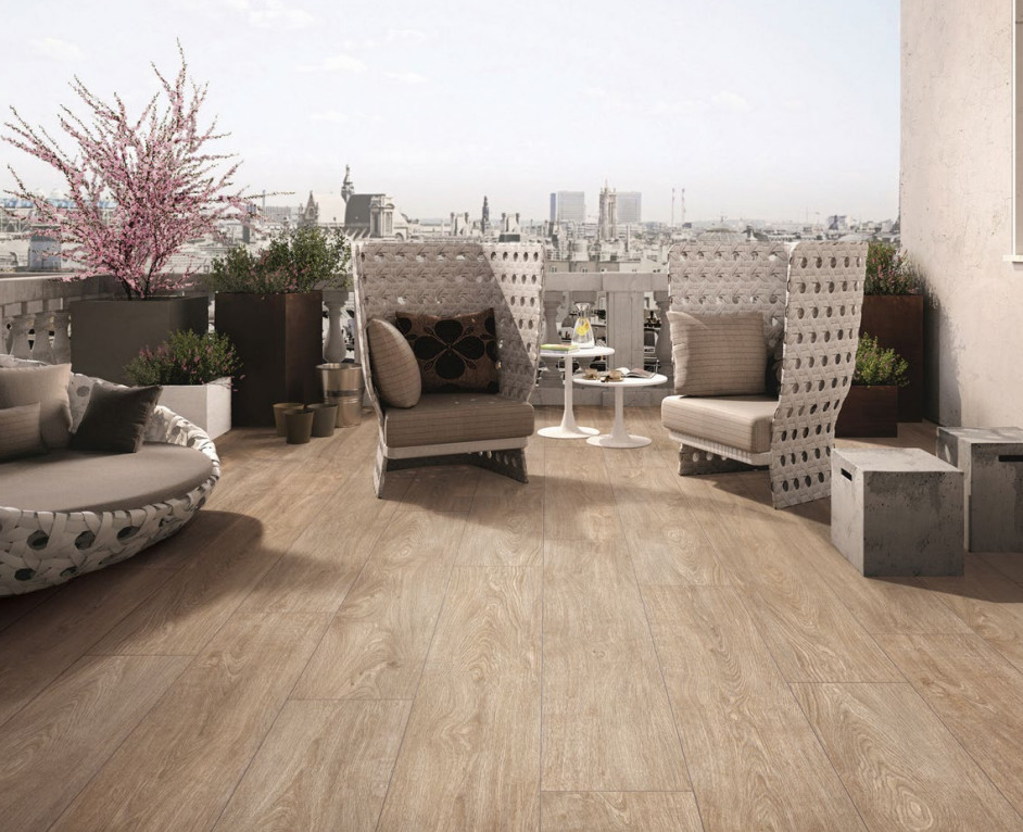 1000SQM 9.5mm Thickness Ceramic Glazed Tile 250x1500mm Wood Effect Porcelain