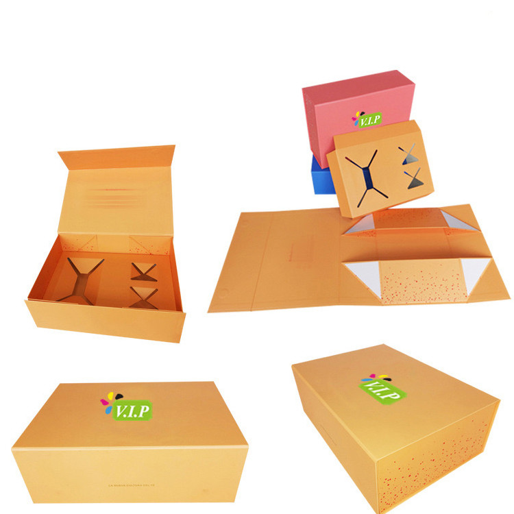 Design Logo Type 157g Craft Paper Packaging Box Foldable Box
