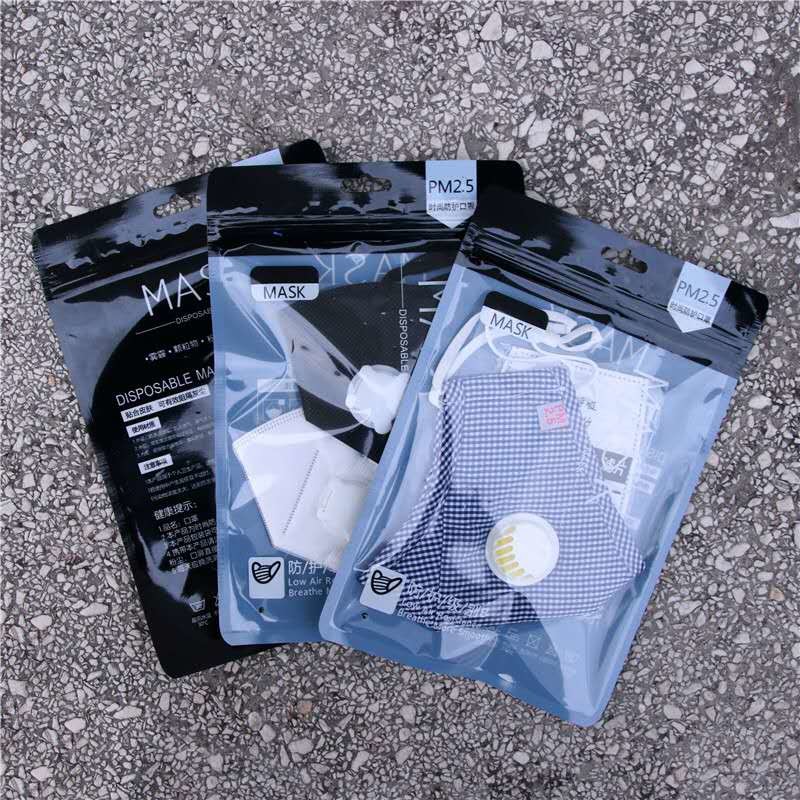Plastic Mouth Muffle 120 Microns Reusable k Bags For N95 Mask