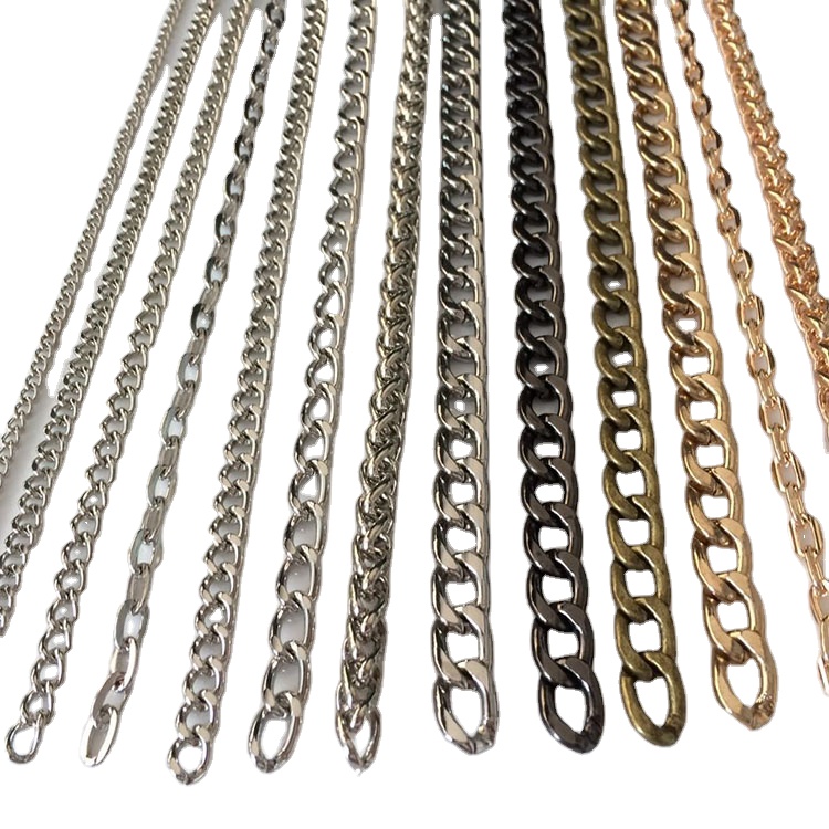 Silver Electroplated Handbag Metal Chain Strap Rustproof Anti Abrasion