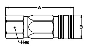 1/8 Nominal Use with compressed air, gases and liquids Brass Pneumatic Quick Coupling