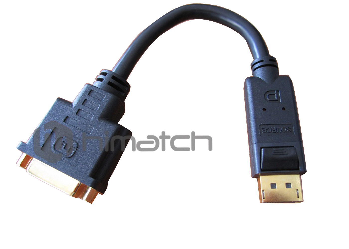 1080P Black Displayport Connector Cable / MINI DP TO DP Cable With PVC Jacket