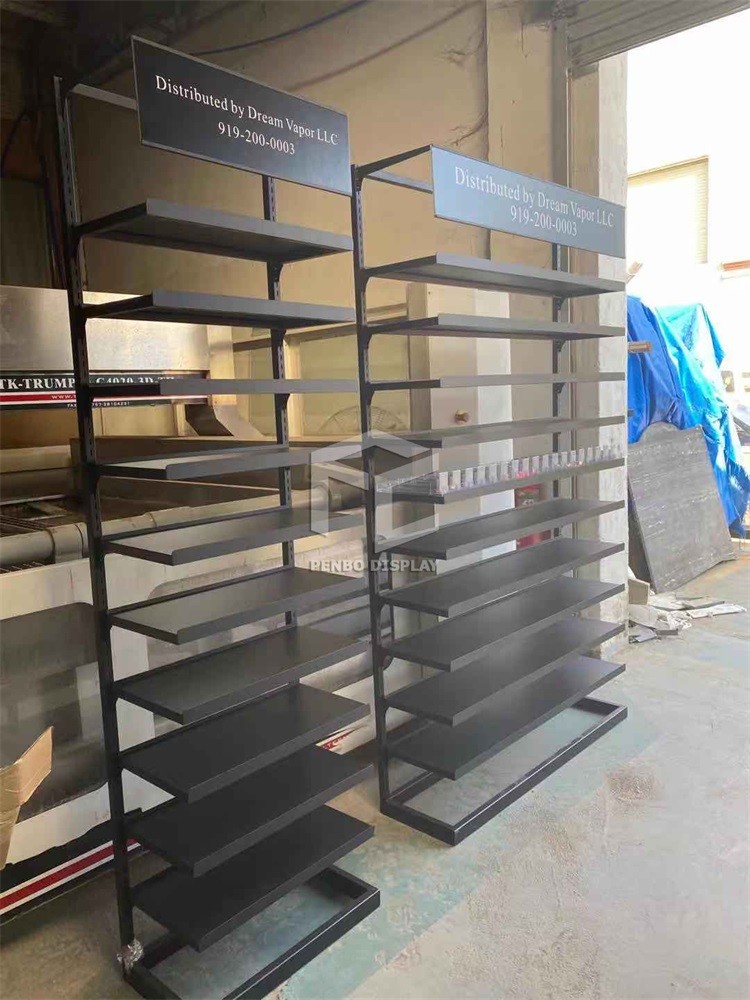 ODM Cigarette Store Display Shelf EPE Foam Powder Coated