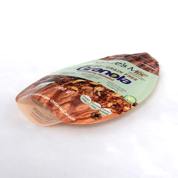 Custom Made Printed Special Design Sector Shape Plastic food Packaging Bag / Wrapping Bag