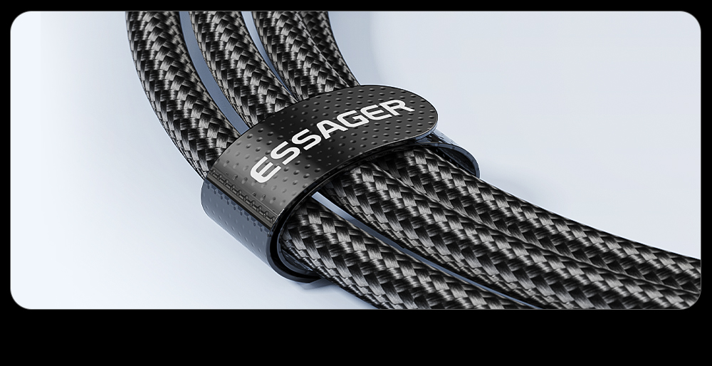 ESSAGER ES-X47 Series 100W A-C 1m Short 2m Long USB C Cable