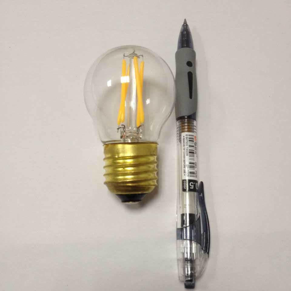smart design frosted glass shell G45 G16.5 type 3.5W filament led bulbs light dimmable E26 warm cool white
