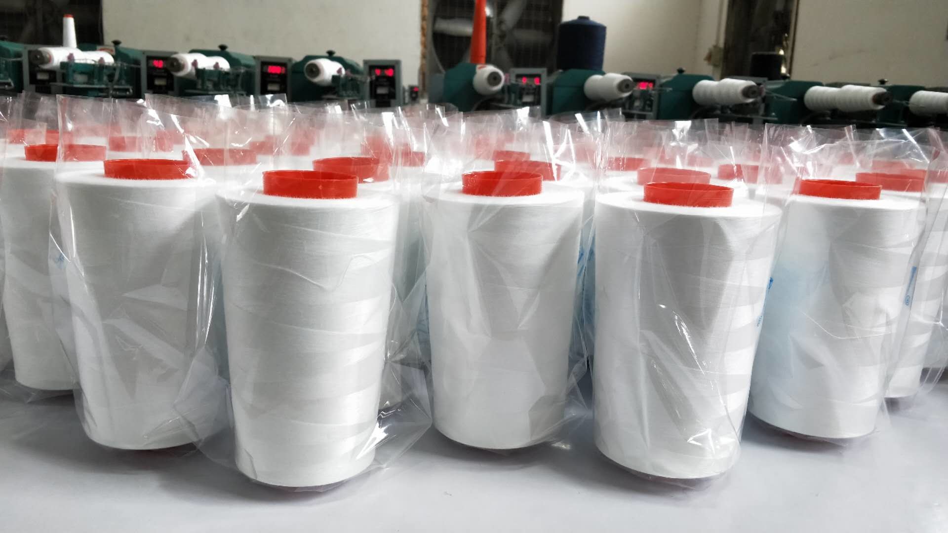 NE 50S/2 Eco Friendly TFO 100 Recycled Polyester Spun Yarn