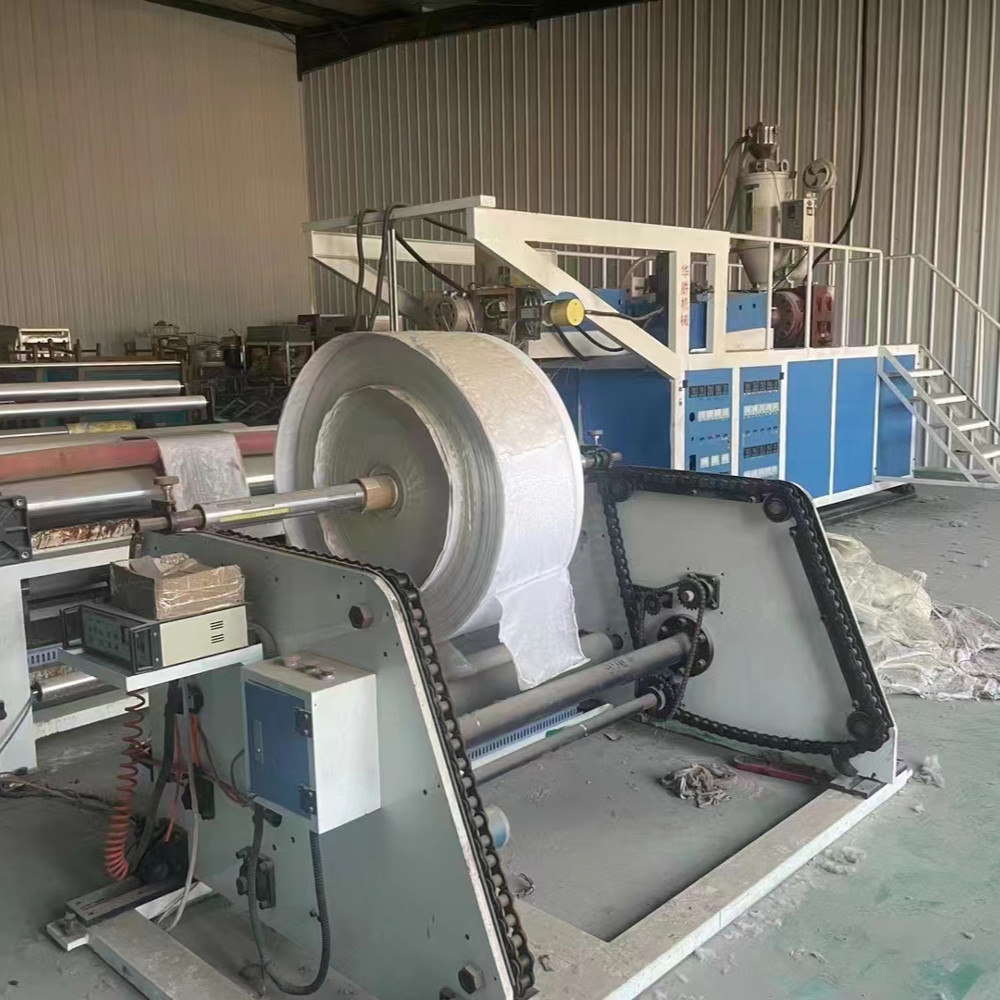 1.6M Second Hand Container Bag Tarpaulin Geo Textiles Plastic Bag Extrusion Coating Machine