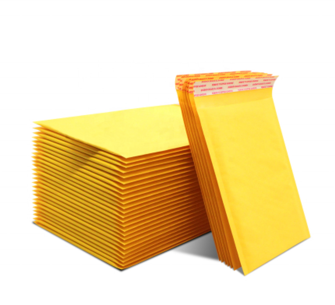Customized printed poly air bubble mailer bag Kraft air bubble mailer bag