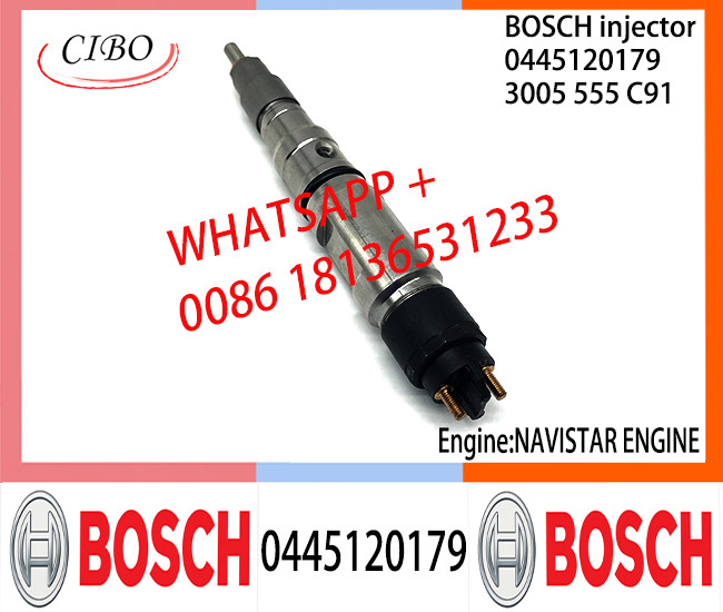 BOSCH 0445120179 3005555C91 Neutral Fuel Injector Assembly 0445120179 3005555C91 For NAVISTAR