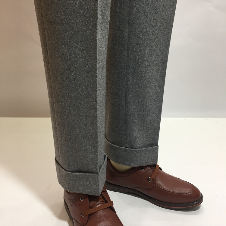 Support 7 Days Sample Order Lead Time Men's Worsted Woolen Trousers for Autumn and Winter