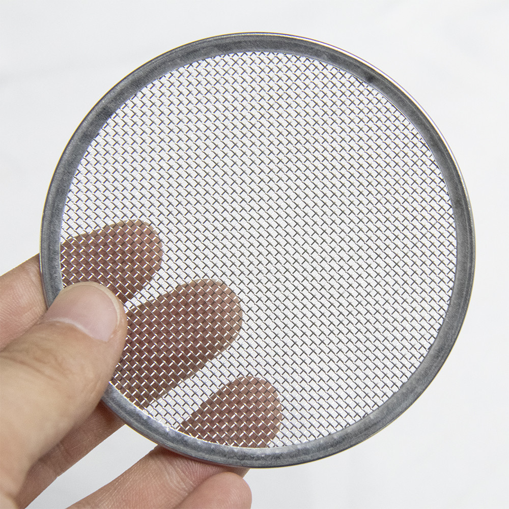 304 316L SS Wire Mesh Filter Disc , 10 25 50 100 200 Micron Metal Filter Disc